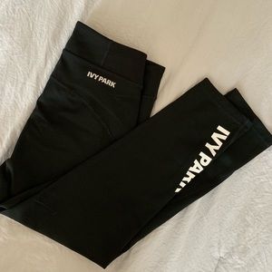 IVY PARK Black Cropped Leggings